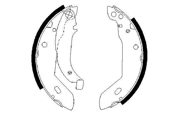 ARKA PABUÇ BALATA XSARA 97-05 205 83-94 306 93-01 309 89-93 ZX 93.97 GS8510 180x32