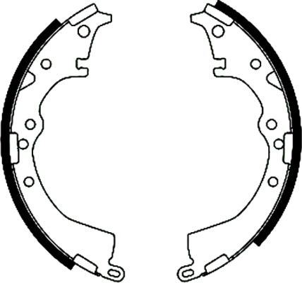ARKA KAMPANA PABUÇ BALATA TOYOTA HILUX 2.4L 2L-T LN145 4X2 98-04 / VIGO 2.5L 2KDFTV KUN15 4X2 05-
