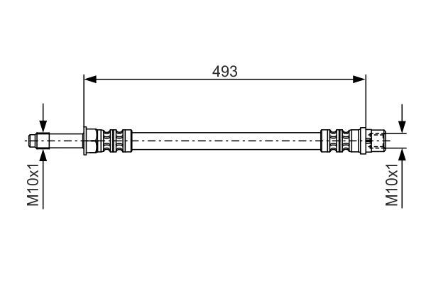 FREN HORTUMU ARKA MERCEDES SPRINTER B906 . VW CRAFTER 30-35-50