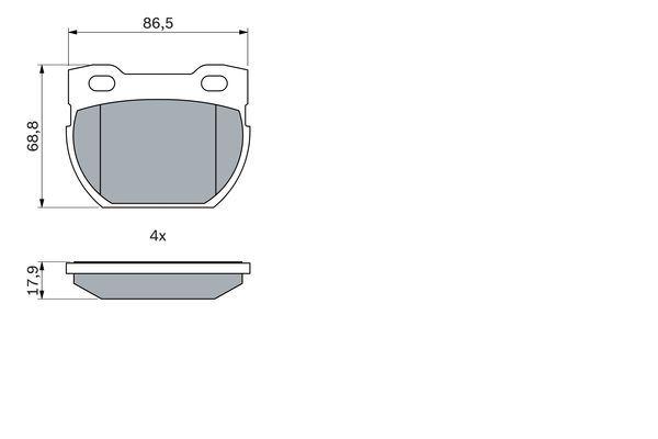 FREN BALATASI ARKA LAND ROVER DEFENDER L315 L316