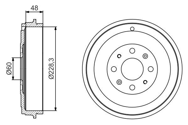 ARKA KAMPANA CORSA D 07 CORSA E 14 ADAM 13 PUNTO-GRANDE PUNTO 05 274x228x61x48x4DL 14 İNÇ 51901444-51901443-55703043