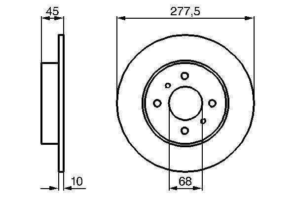 ARKA FREN DİSKİ DOLU TİP NISSAN PRIMERA 1.6L QG16DE P11 99-01 1.8L QG18DE P11 99-01 278 çap x 4 b ijon - Adet disk fiyatıdır