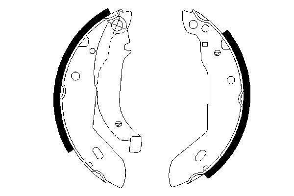ARKA PABUÇ BALATA XSARA 97-05 205 83-94 306 93-01 309 89-93 ZX 93.97 GS8510 180x32
