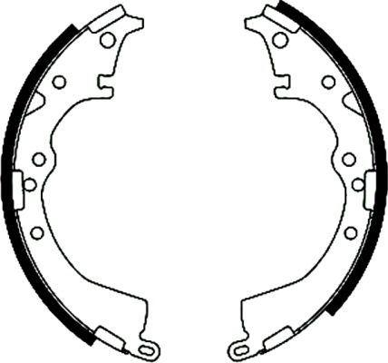 ARKA KAMPANA PABUÇ BALATA TOYOTA HILUX 2.4L 2L-T LN145 4X2 98-04 / VIGO 2.5L 2KDFTV KUN15 4X2 05-