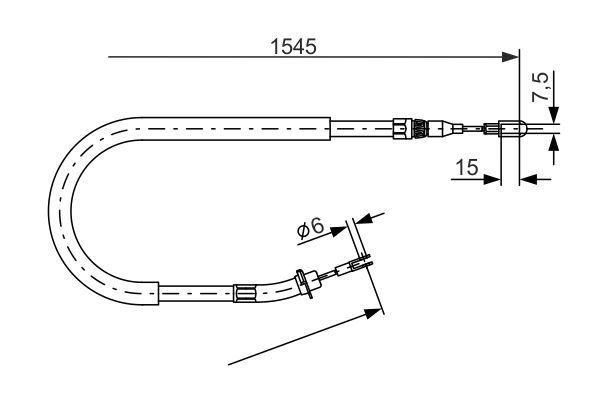 FREN HALATI ARKA MERCEDES SPRINTER B901B904 9606 1545mm/1360mm