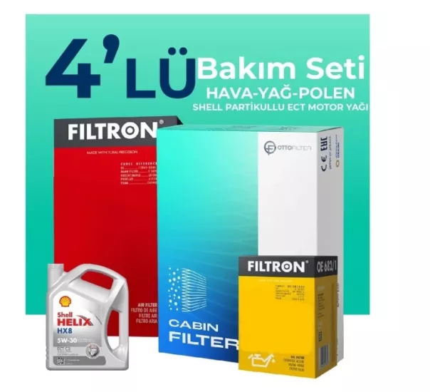 1.3 MULTİJET BAKIM PAKETİ + SHELL 5W/30  4 LT YAG 2007-2017