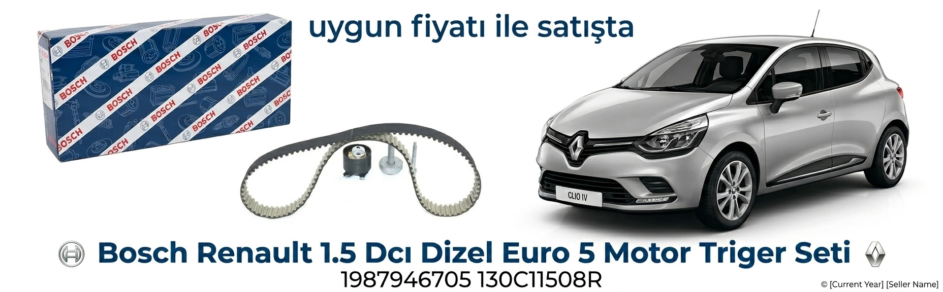Bosch Renault 1.5 Dcı Dizel Euro 5 Motor Triger Seti 1987946705 130C11508R